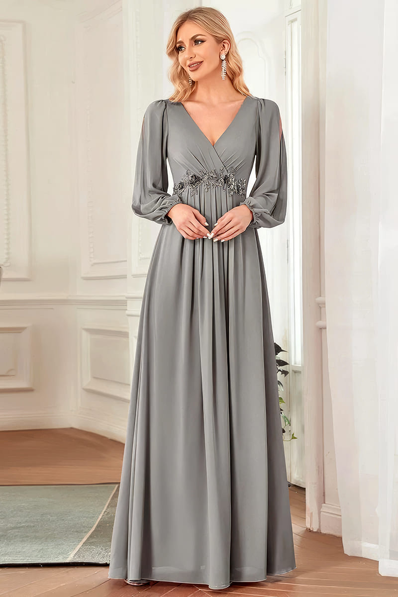 Robe Cocktail Grise Pour Mariage | Étoile Nuptiale – Etoile Nuptiale