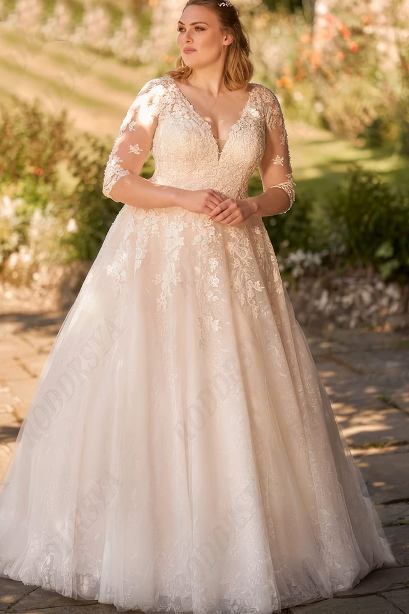 Robe Manche 3/4 Pour Mariage Étoile Nuptiale – Etoile Nuptiale