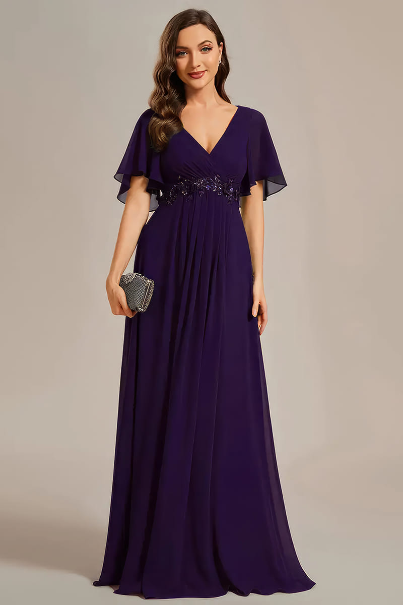 Mariée Bohème Robe De Mariée Grande Taille Occasion Robe Pourpre
