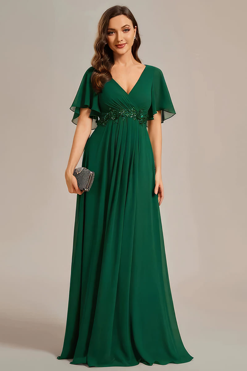 Robe Vert Foncé Mariage