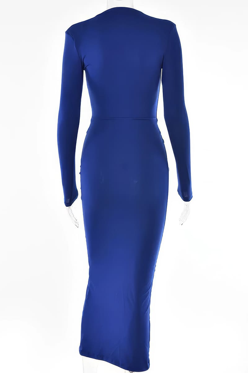 Robe Bleu Electrique d'Invitée au Mariage - Maeldan