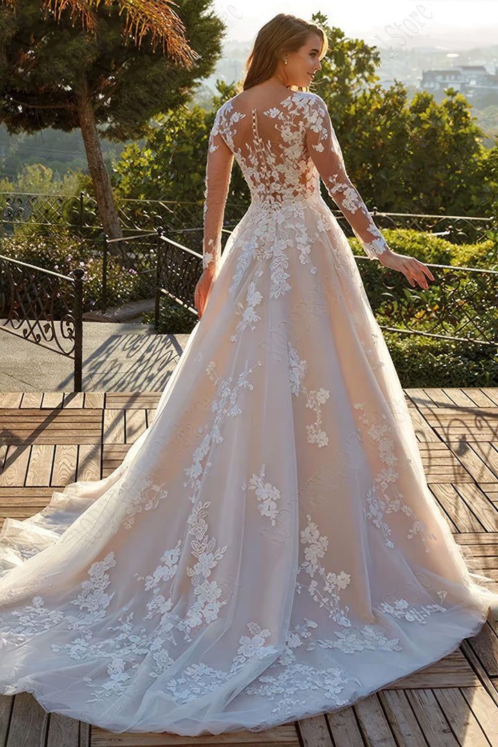 Robe Bohème Blanche de Mariage - Viviane