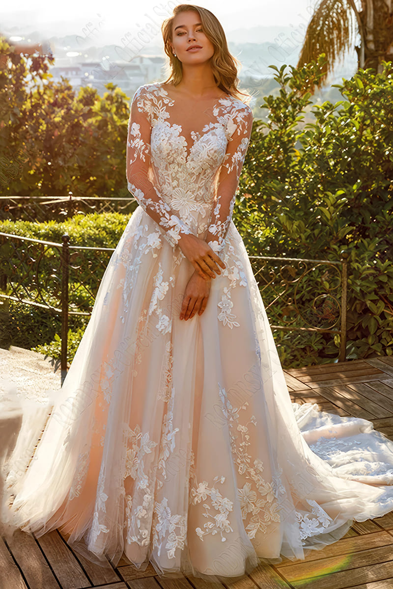 Robe Bohème Blanche de Mariage - Viviane