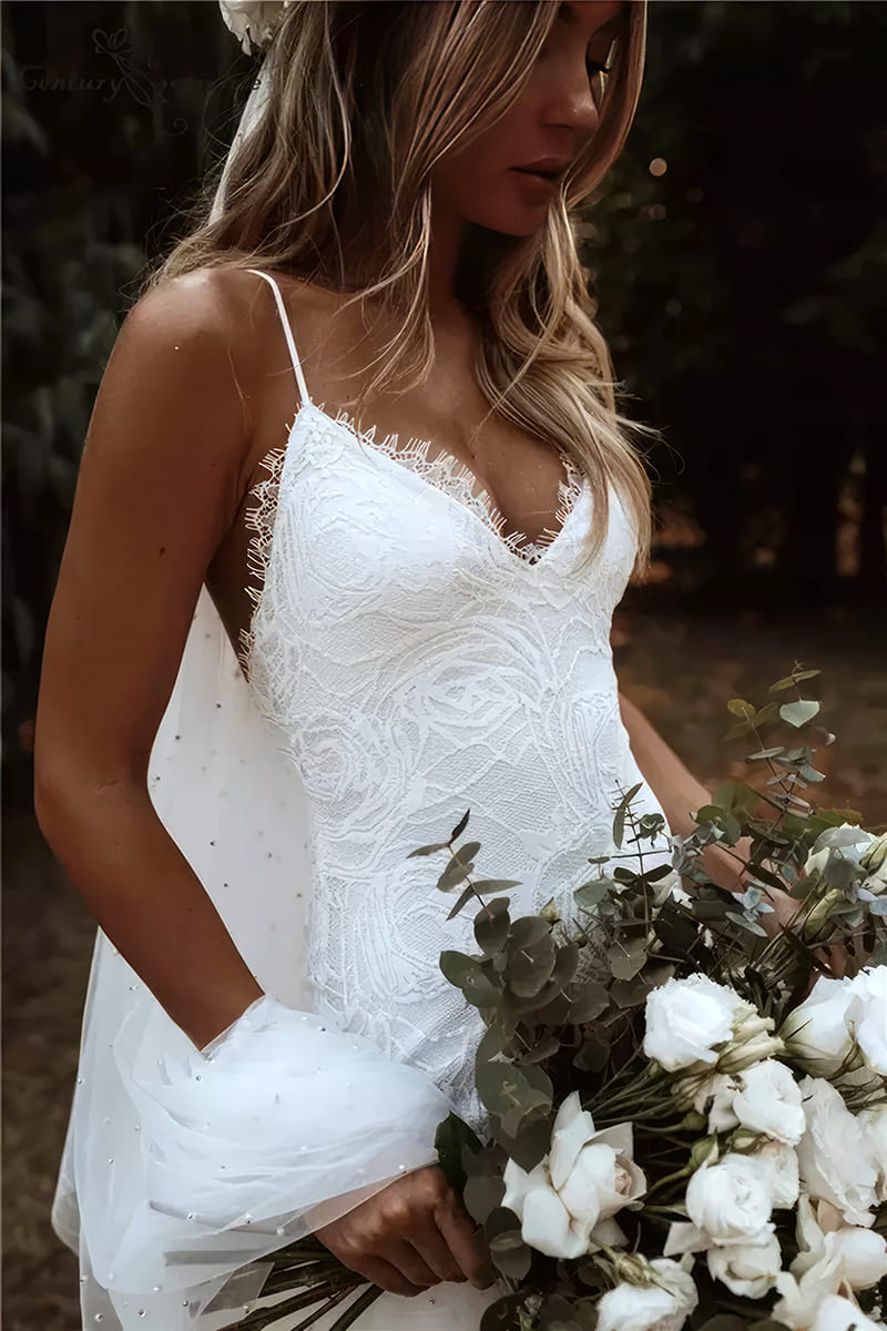 Robe Bohème Dos Nu de Mariage - Léonie