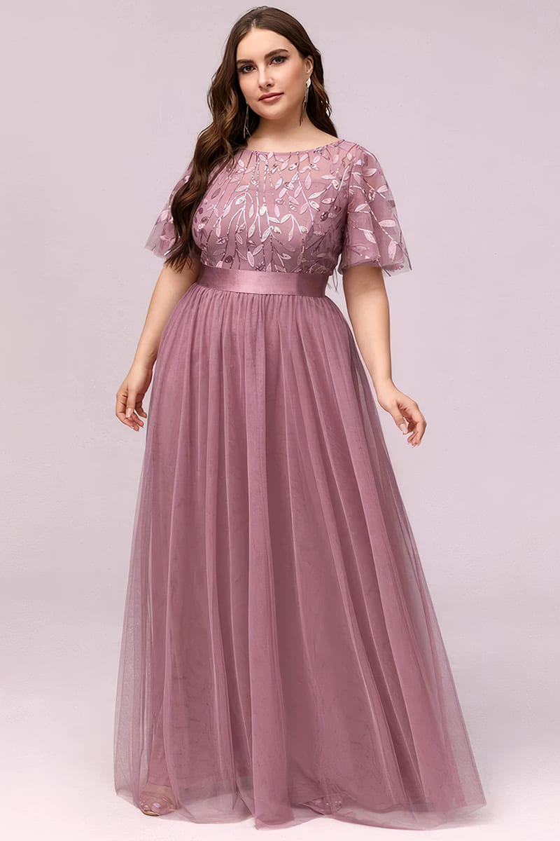 Robe Cocktail Grande Taille d'Invitée au Mariage - Évangéline