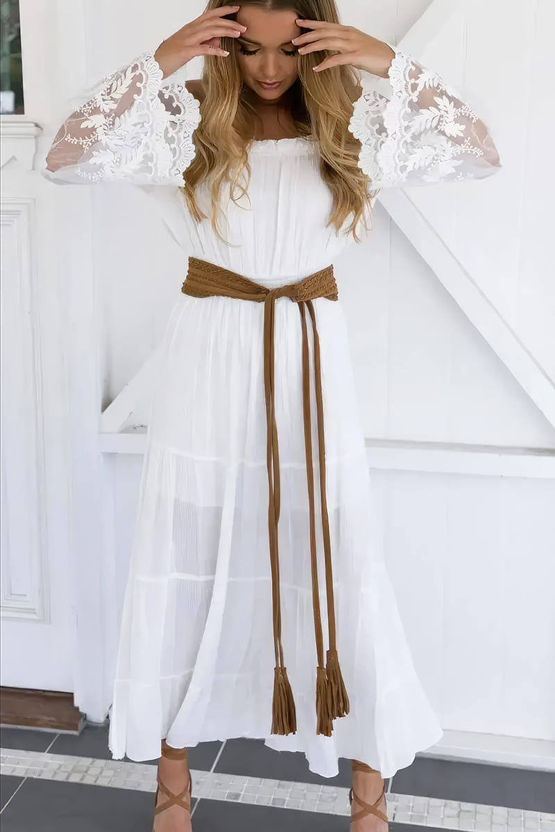 Robe Col Bateau d'Invitée au Mariage - Héloïse