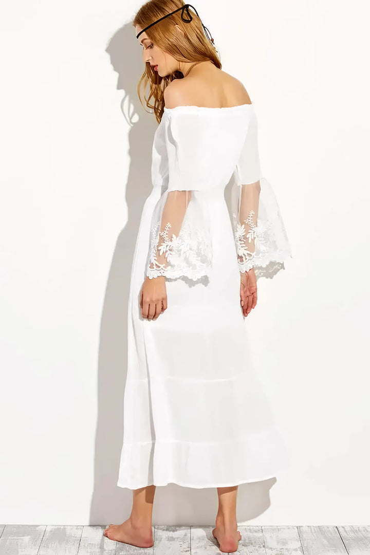 Robe Col Bateau d'Invitée au Mariage - Héloïse