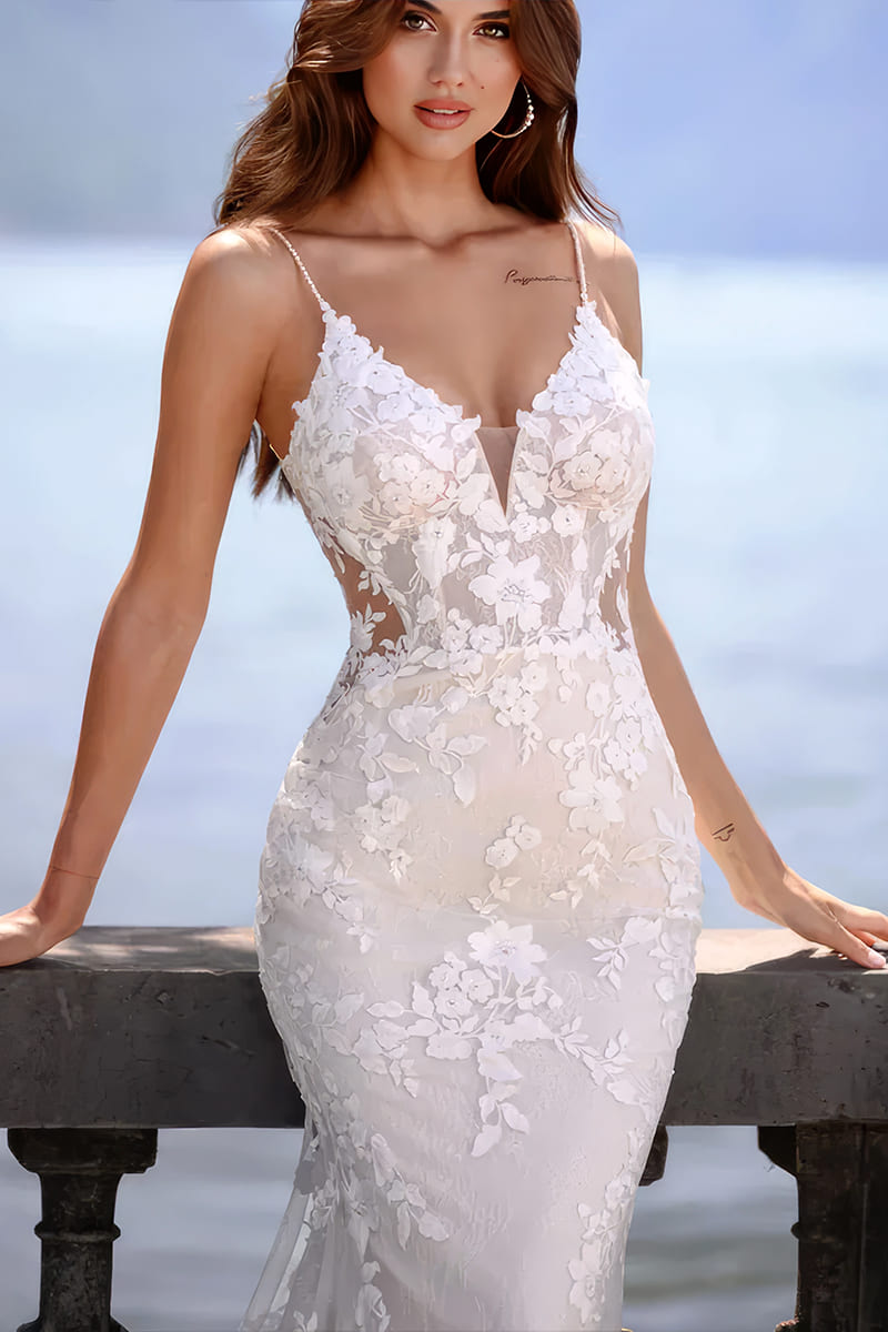 Robe de Mariée Glamour Chic -	Noémie