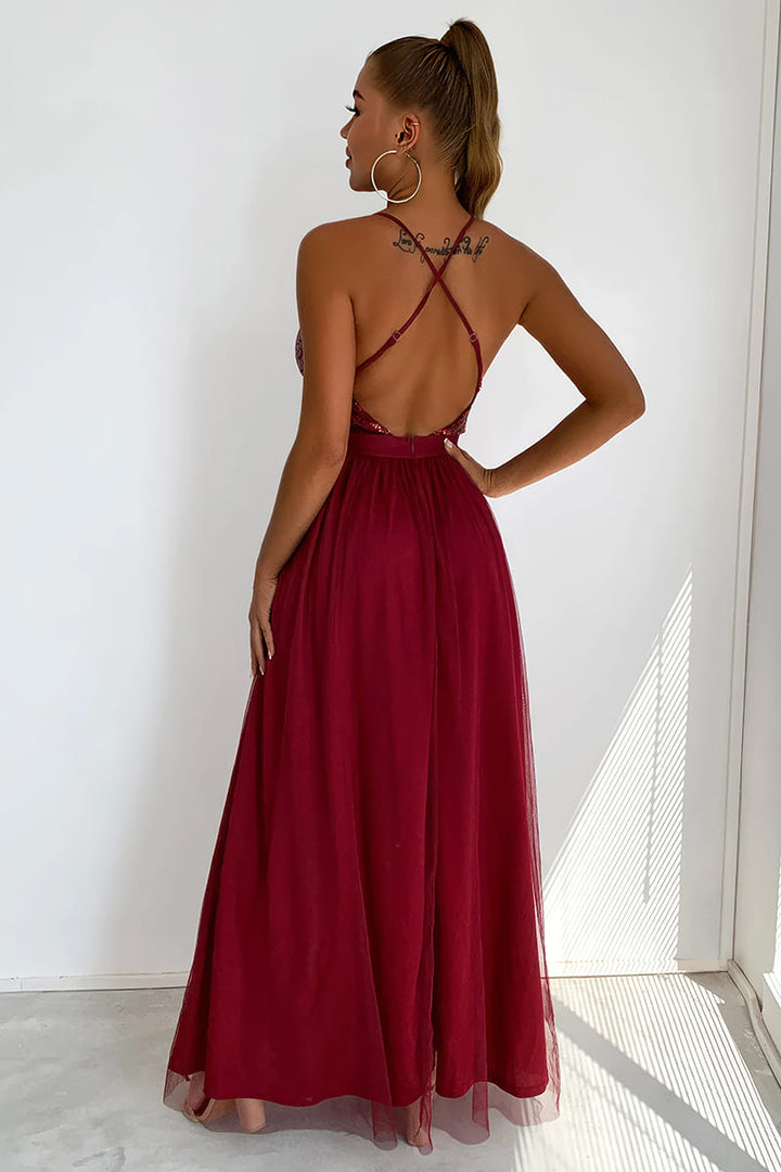 Robe Framboise d'Invitée au Mariage