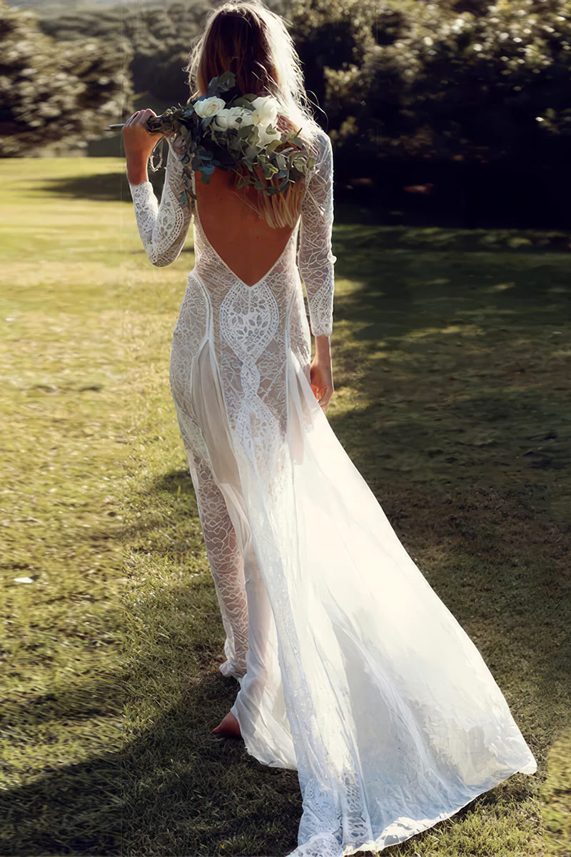 Robe It Hippie 2018 Robe Mariée Hippie Robe De Mariée En