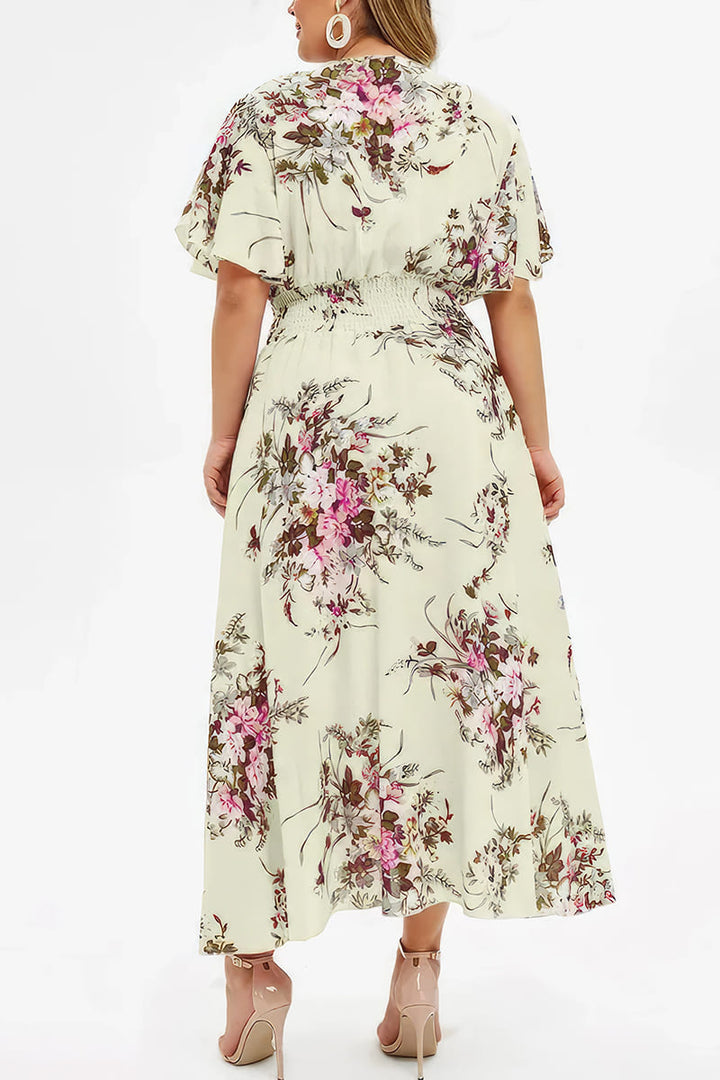 Robe Longue Grande Taille d'Invitée au Mariage - Flavie