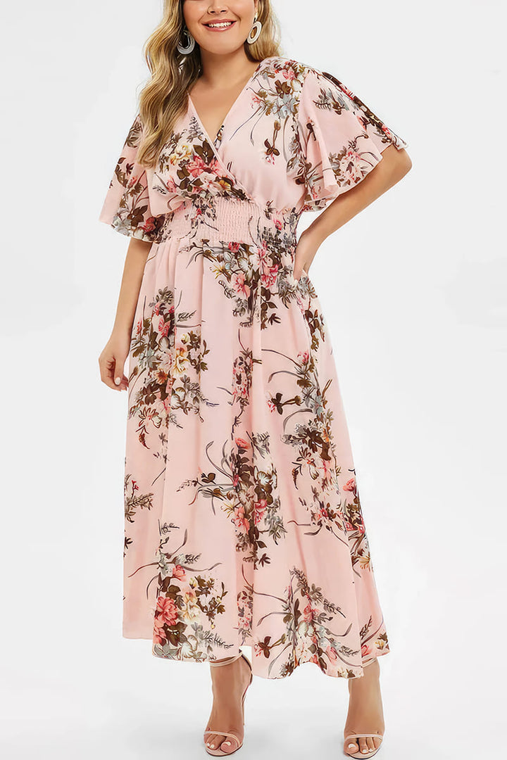 Robe Longue Grande Taille d'Invitée au Mariage - Flavie