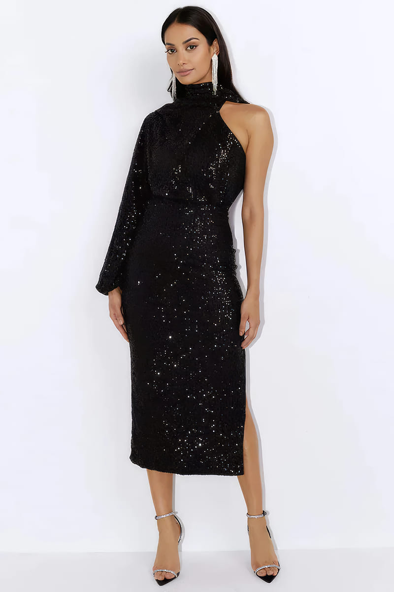 Robe de soirée longue noir strass Robe de soirée longue noir strass