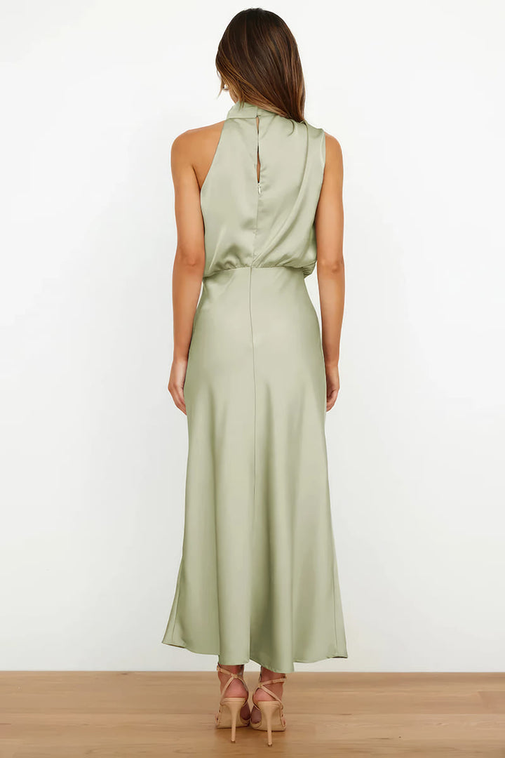 Robe Vert Pastel d'Invitée au Mariage - Jasmine